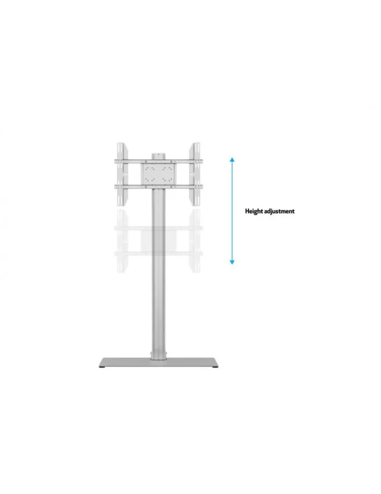 MULTIBRACKETS 2418 Support sol Multibrackets Display Stand 180 Single Silver w. Floorbase Ref  MULTIBRACKETS MUL2418 | MusicGo