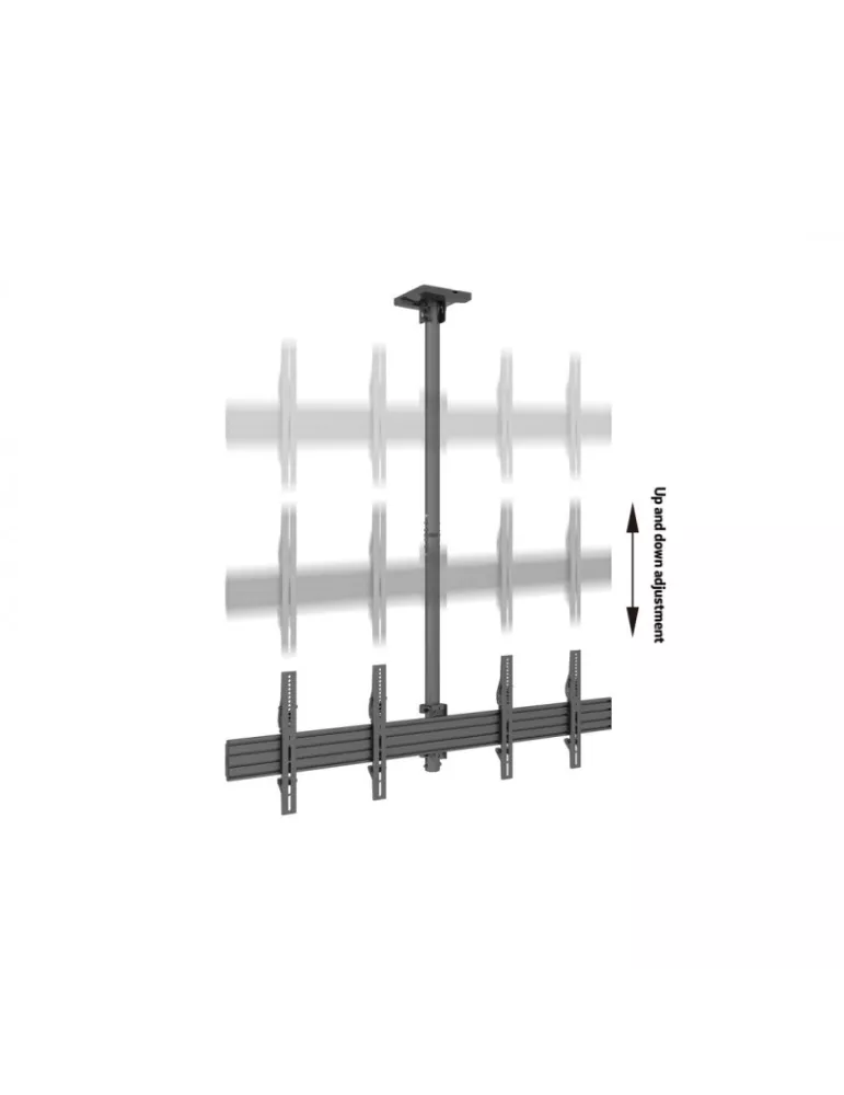 MULTIBRACKETS 3460 Support plafond Multibrackets MBC2X1U Ceiling Mount Pro - 2 écrans 40"-65" VESA Max 600x400