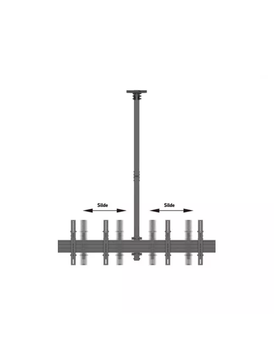 MULTIBRACKETS 3460 Deckenhalterung Multibrackets MBC2X1U Ceiling Mount Pro - 2 Monitore 40 -65  VESA Max 600x400 MULTIBRACKETS