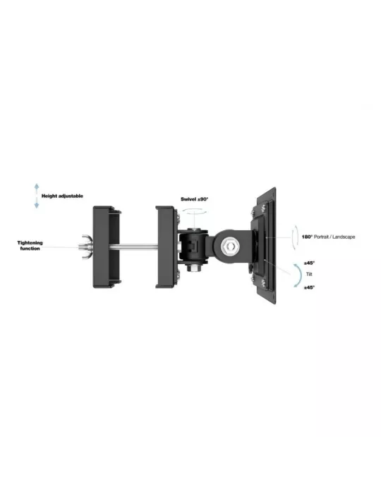 MULTIBRACKETS 2659 Halterung Pfostenbefestigung Durchmesser 17 bis 50 mm Multibrackets VESA Monitor Polemount 75 100 - VESA Ma