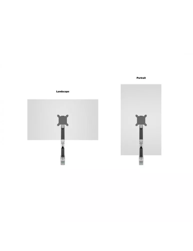 MULTIBRACKETS 1027 Support de table Multibrackets Gas Lift Arm Wall Single pour écran 15"- 32" Charge 10Kg Vesa Max 100x100
