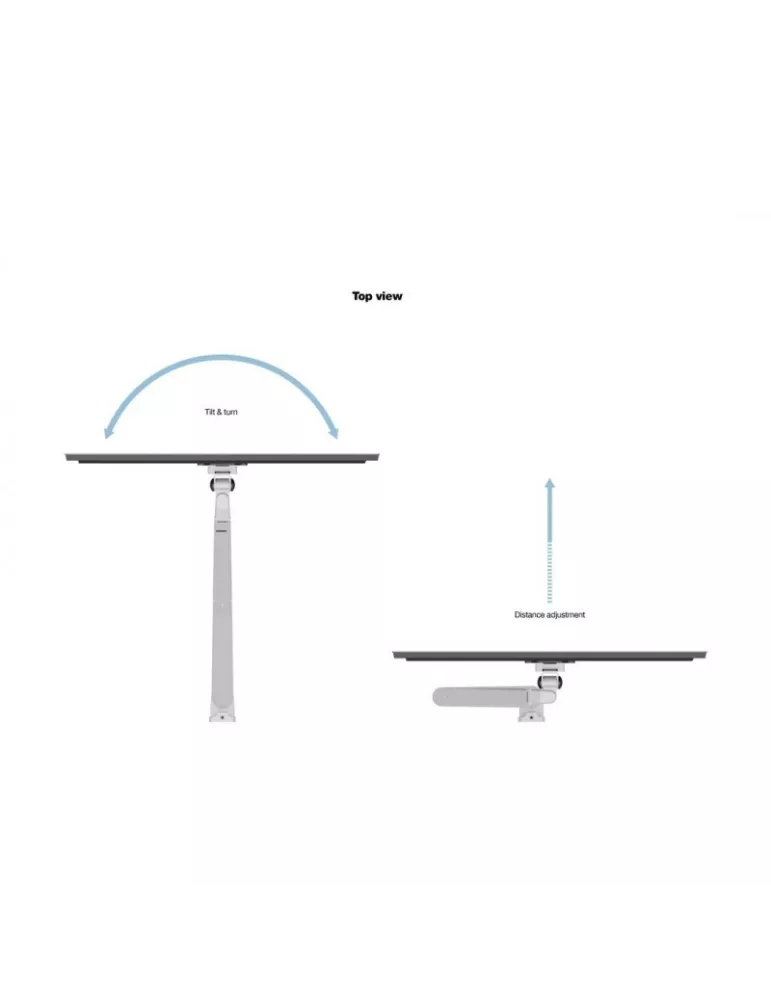 MULTIBRACKETS 1027 Soporte de mesa Multibrackets Gas Lift Arm Wall Single pour écran 15 - 32  Carga 10Kg Vesa Max 100x100 MULT