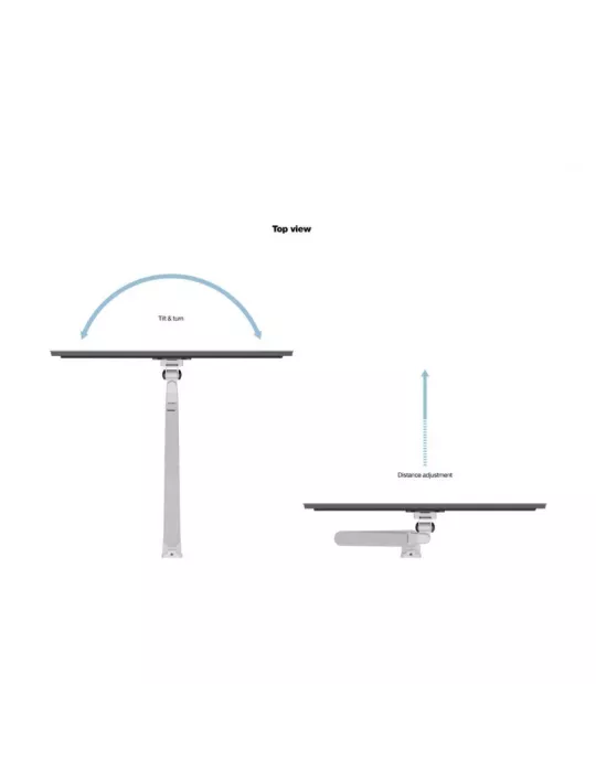 MULTIBRACKETS 1027 Soporte de mesa Multibrackets Gas Lift Arm Wall Single pour écran 15 - 32  Carga 10Kg Vesa Max 100x100 MULT