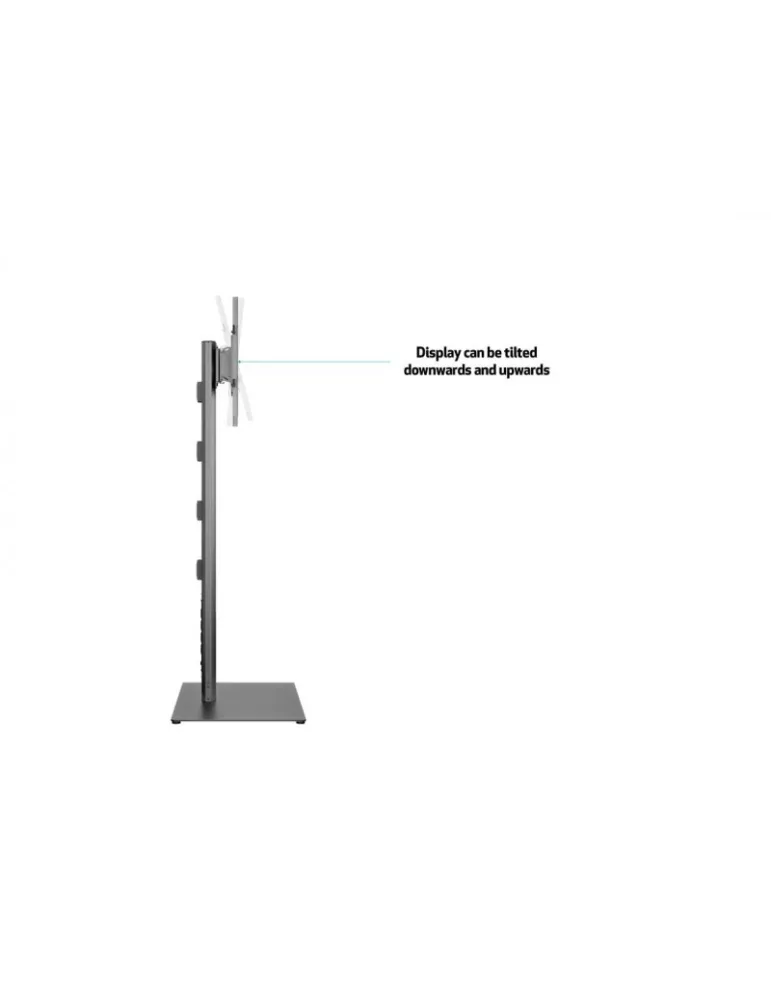 MULTIBRACKETS 7260 Support sol inclinable Multibrackets Public Display Stand 180 HD Simple Noir Floorbase - écran 55"-80" VESA 
