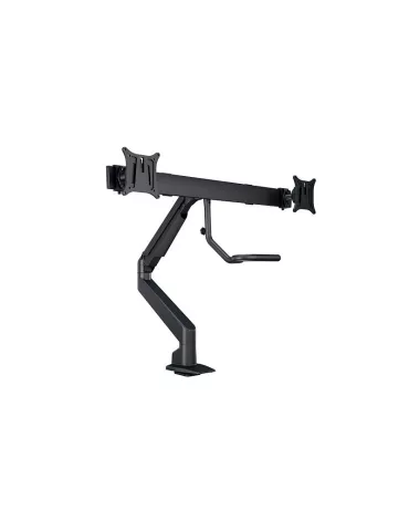 MULTIBRACKETS 6355 Gelenkige Tischhalterung Multibrackets Gas Lift Arm w. Duo Crossbar - 2 Bildschirme von 15 -28  VESA Max 10
