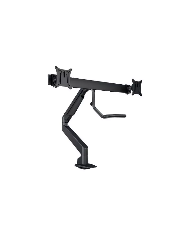 MULTIBRACKETS 6355 Support de table articulé Multibrackets Gas Lift Arm w. Duo Crossbar - 2 écrans de 15"- 28" VESA Max 100x100