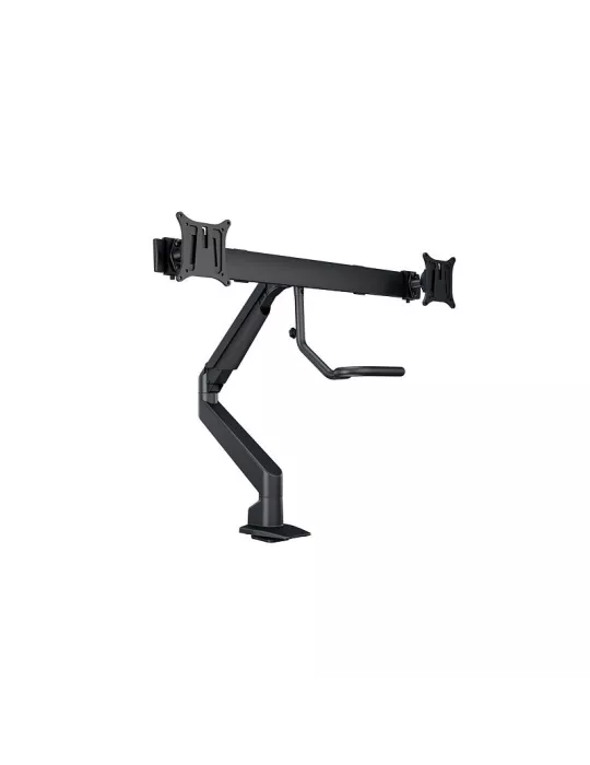 MULTIBRACKETS 6355 Articulating table support Multibrackets Gas Lift Arm w. Duo Crossbar - 2 screens 15 - 28  VESA Max 100x100