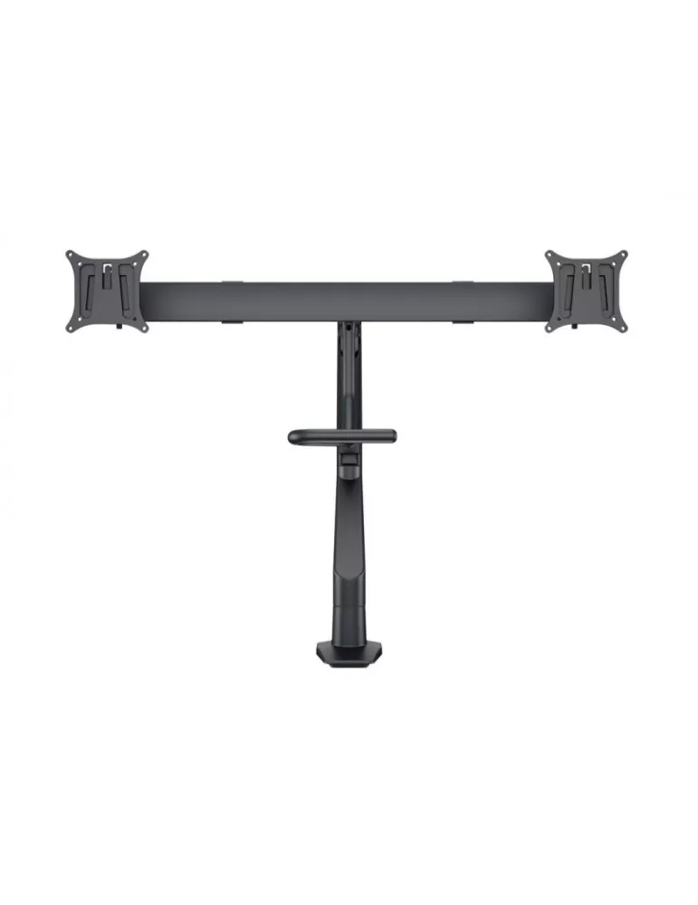 MULTIBRACKETS 6355 Gelenkige Tischhalterung Multibrackets Gas Lift Arm w. Duo Crossbar - 2 Bildschirme von 15 -28  VESA Max 10