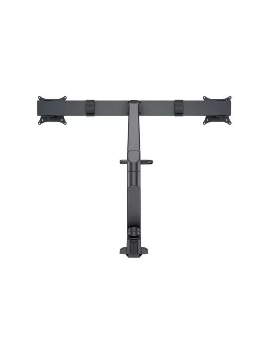 MULTIBRACKETS 6355 Gelenkige Tischhalterung Multibrackets Gas Lift Arm w. Duo Crossbar - 2 Bildschirme von 15 -28  VESA Max 10