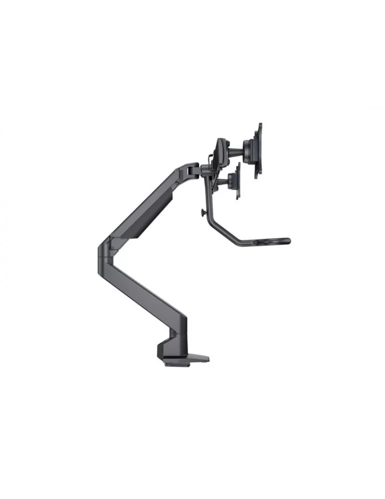 MULTIBRACKETS 6355 Gelenkige Tischhalterung Multibrackets Gas Lift Arm w. Duo Crossbar - 2 Bildschirme von 15 -28  VESA Max 10
