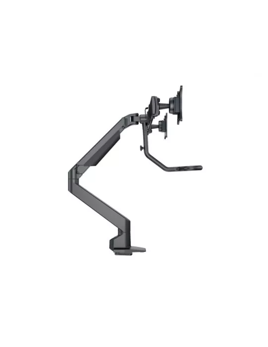 MULTIBRACKETS 6355 Articulating table support Multibrackets Gas Lift Arm w. Duo Crossbar - 2 screens 15 - 28  VESA Max 100x100