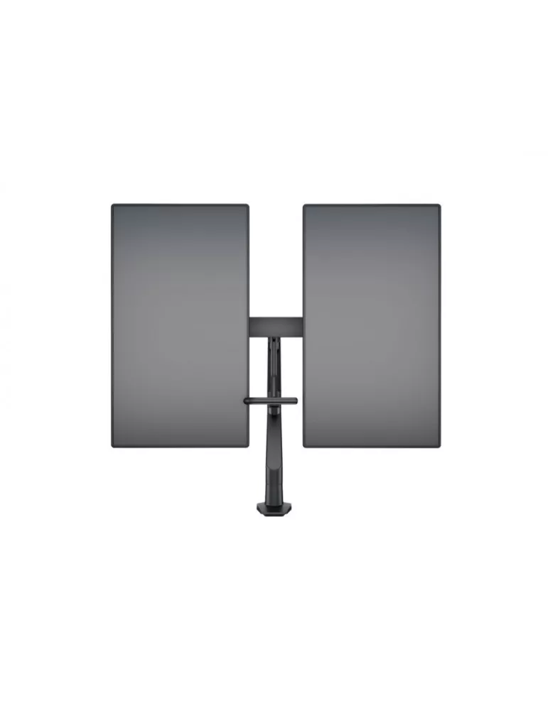 MULTIBRACKETS 6355 Gelenkige Tischhalterung Multibrackets Gas Lift Arm w. Duo Crossbar - 2 Bildschirme von 15 -28  VESA Max 10