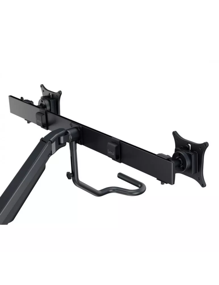 MULTIBRACKETS 6355 Articulating table support Multibrackets Gas Lift Arm w. Duo Crossbar - 2 screens 15 - 28  VESA Max 100x100