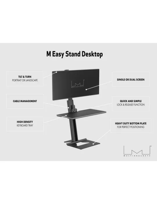 MULTIBRACKETS 3170 Support de table Multibrackets Easy Stand Desktop - écran 30" VESA Max 100x100