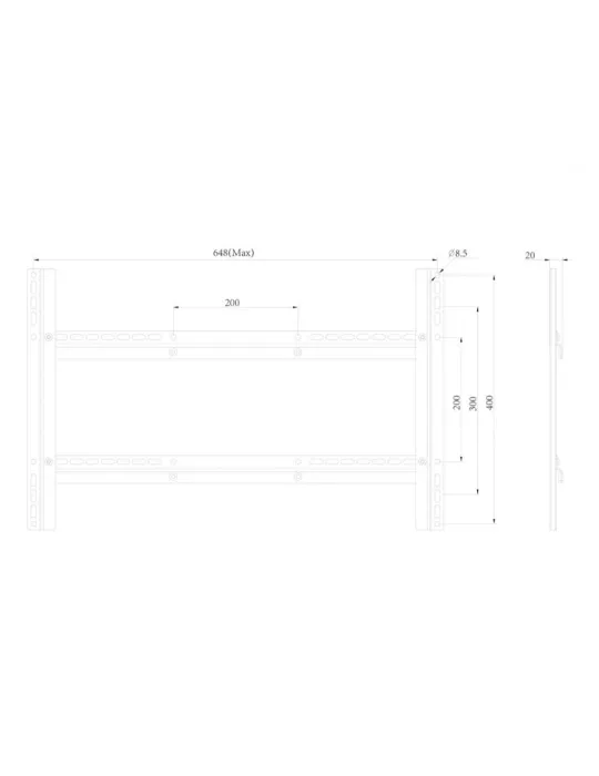 MULTIRACKETS 5204 VESA 600x400 o 400x600 opcional para soporte móvil BASIC REF  MULTIBRACKETS MUL5204 | MusicGoodDeal