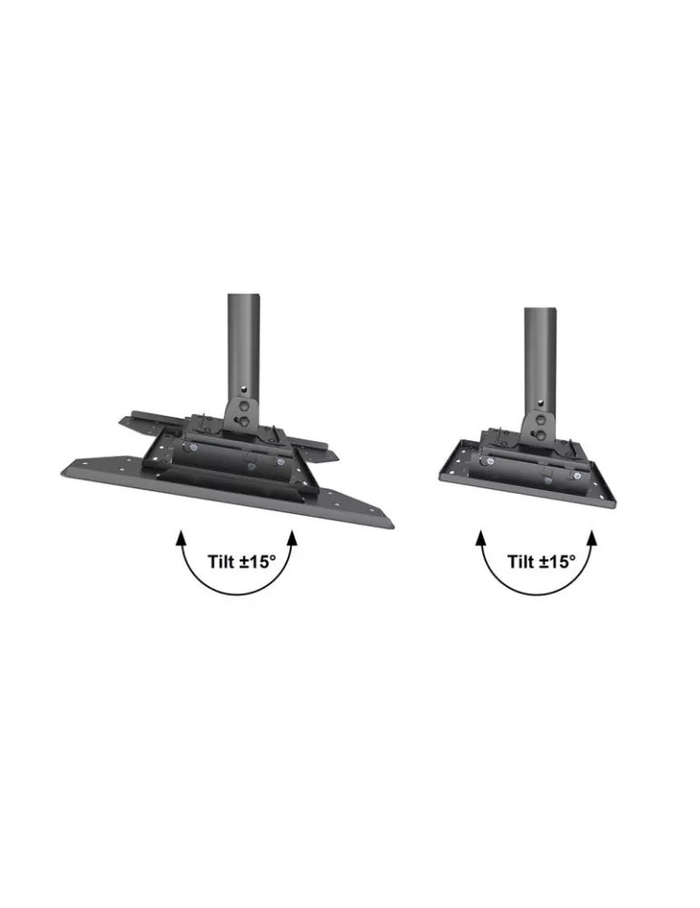 MULTIBRACKETS 5919 Deckenhalterung Multibrackets Ceiling Mount Pro Face Down Schwarz - Bildschirm 32 -65  VESA Max 400x400 MUL