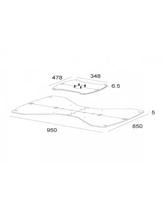 MULTIBRACKETS 9802 Embase en acier a fixé au sol Multibrackets Public Display Stand Floorstand Base B2B MULTIBRACKETS MUL9802