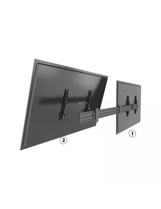 MULTIBRACKETS 5766 Wallmount Multibrackets Wallmount Pro MBW2UHD Tilt - 2 screens 65 -75  VESA Max 600x400 MULTIBRACKETS MUL57