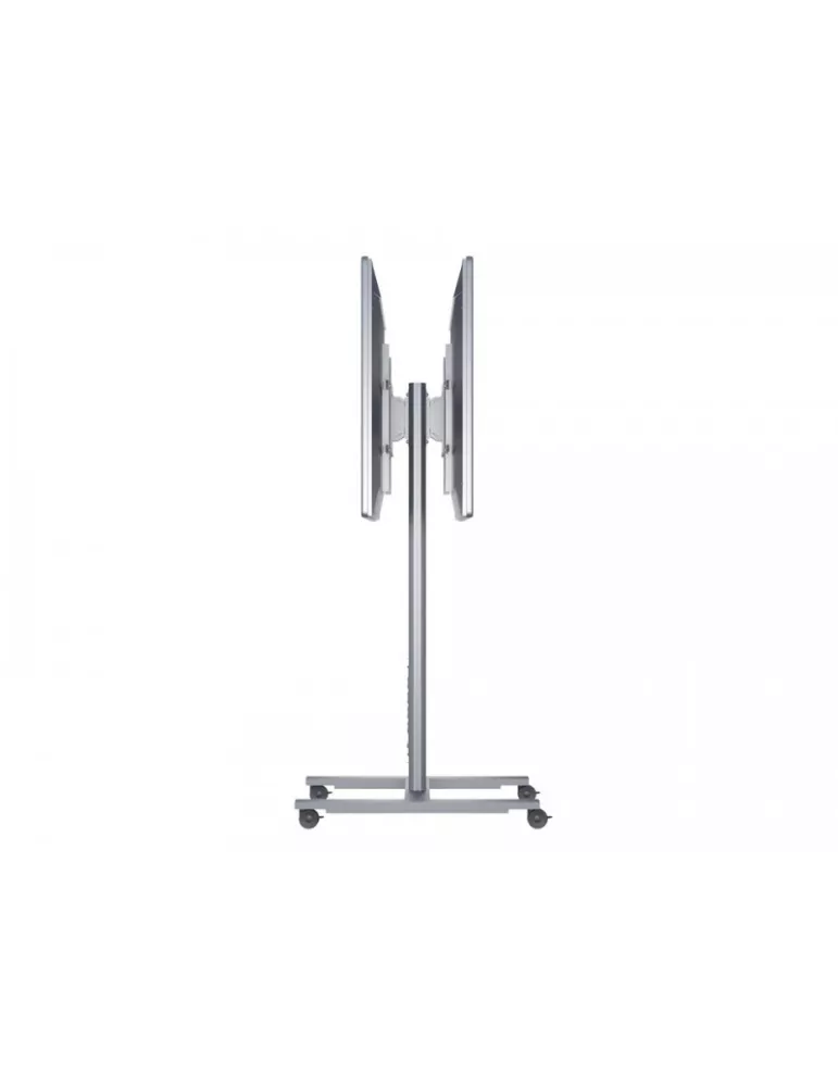 MULTIBRACKETS 5990 Support mobile 2 Ecrans dos à dos Multibrackets Public Display Stand 180 HD Back to Back Silver - écran 55"-