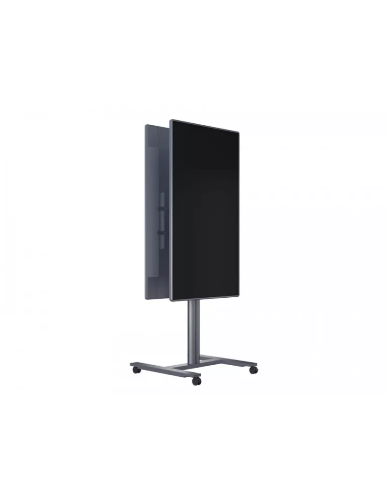 MULTIBRACKETS 5990 Mobile Halterung 2 Bildschirme Rücken an Rücken Multibrackets Public Display Stand 180 HD Back to Back Silb