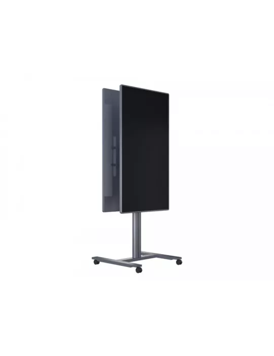 MULTIBRACKETS 5990 Mobile Halterung 2 Bildschirme Rücken an Rücken Multibrackets Public Display Stand 180 HD Back to Back Silb