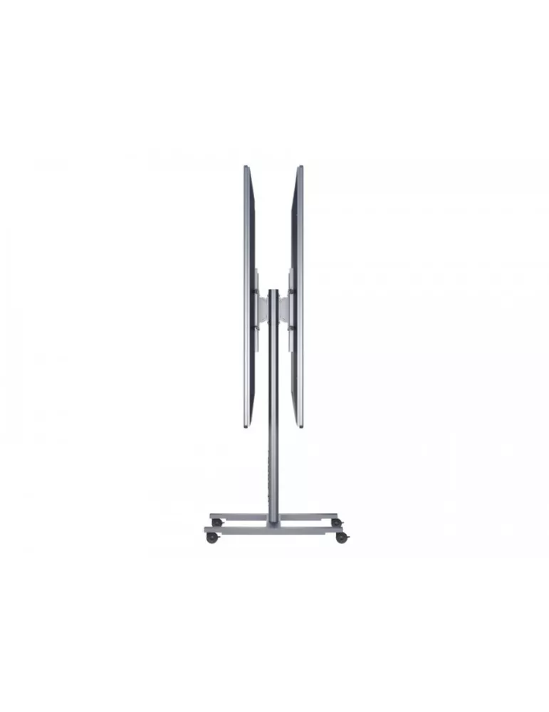 MULTIBRACKETS 5990 Support mobile 2 Ecrans dos à dos Multibrackets Public Display Stand 180 HD Back to Back Silver - écran 55"-