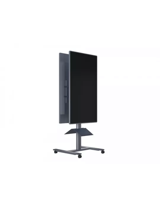 MULTIBRACKETS 5990 Mobile Halterung 2 Bildschirme Rücken an Rücken Multibrackets Public Display Stand 180 HD Back to Back Silb