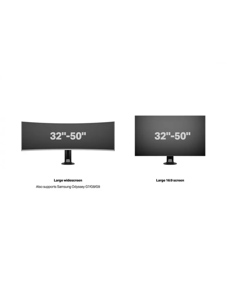 MULTIBRACKETS 8614 Rotating table stand Multibrackets Grommet Base HD - screen 32 -50  VESA Max 100x100 MULTIBRACKETS MUL8614