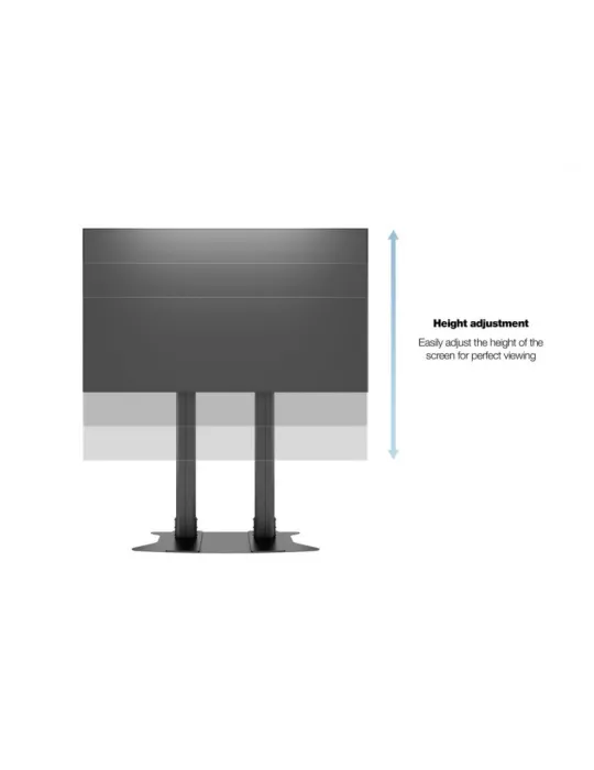 MULTIBRACKETS 2579 Bodenständer zum Befestigen Multibrackets Public Display Stand 180 Dual Pillar Floorbase Black - Bildschirm