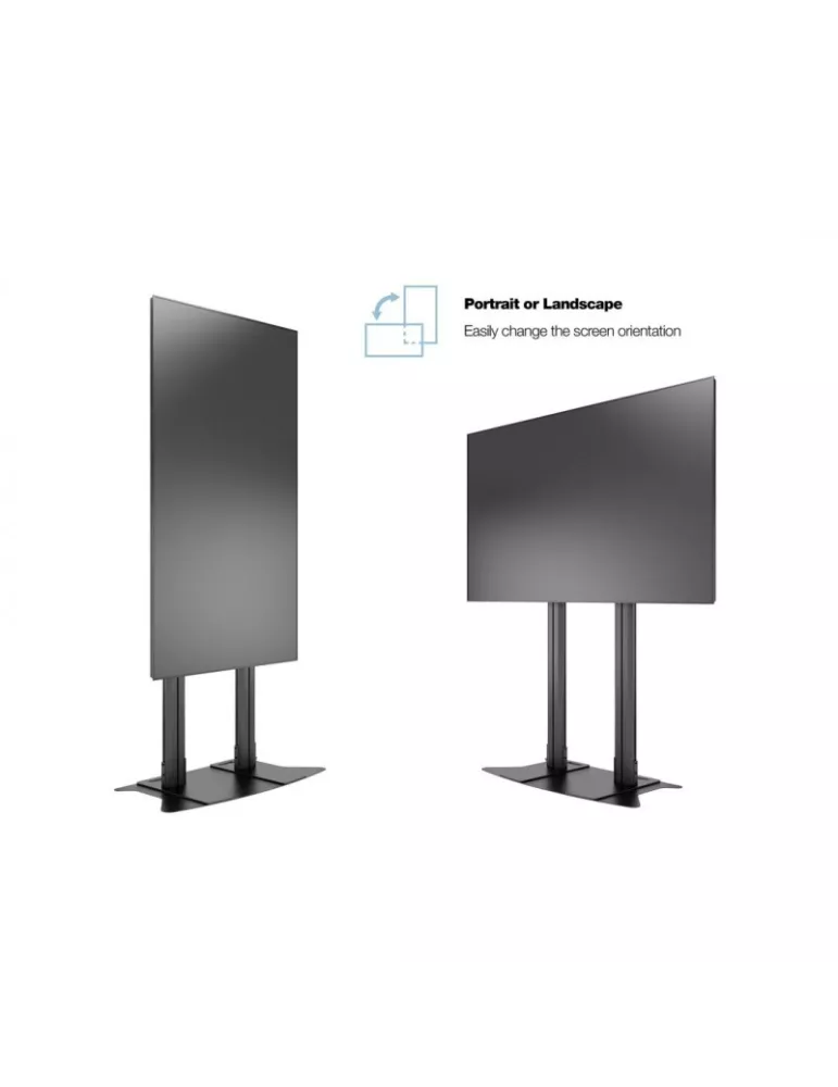 MULTIBRACKETS 2579 Bodenständer zum Befestigen Multibrackets Public Display Stand 180 Dual Pillar Floorbase Black - Bildschirm