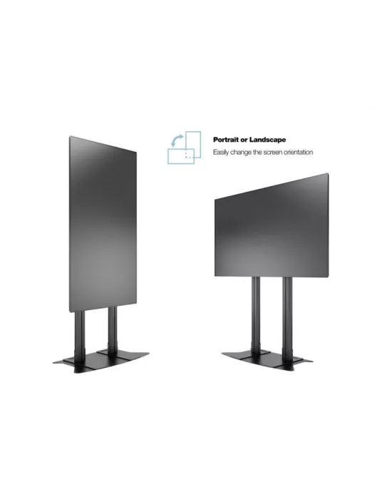 MULTIBRACKETS 2579 Support sol a fixer Multibrackets Public Display Stand 180 Dual Pillar Floorbase Black - écran 70"-110" VESA