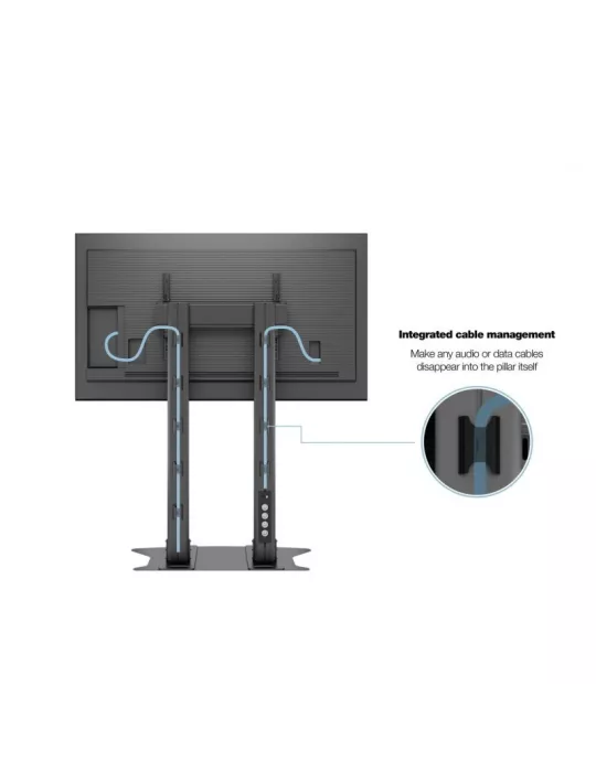 MULTIBRACKETS 2579 Support sol a fixer Multibrackets Public Display Stand 180 Dual Pillar Floorbase Black - écran 70"-110" VESA