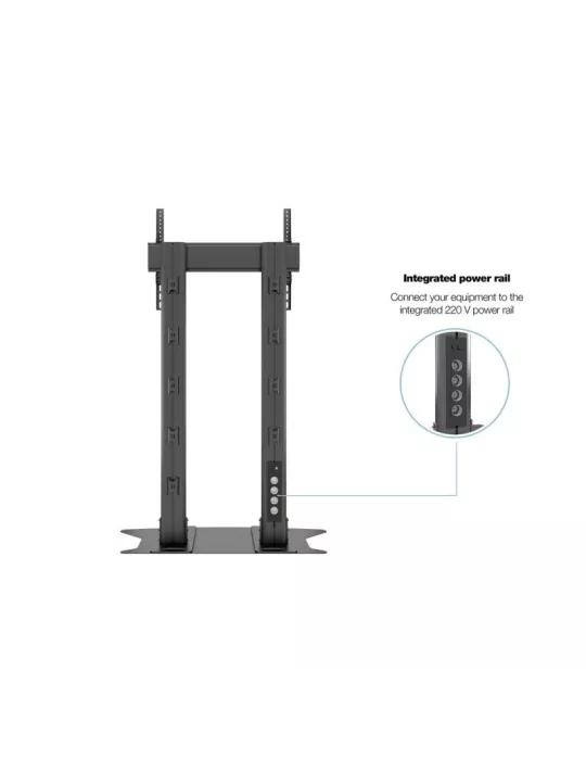 MULTIBRACKETS 2579 Support sol a fixer Multibrackets Public Display Stand 180 Dual Pillar Floorbase Black - écran 70"-110" VESA