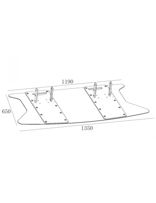 MULTIBRACKETS 2579 Support sol a fixer Multibrackets Public Display Stand 180 Dual Pillar Floorbase Black - écran 70"-110" VESA