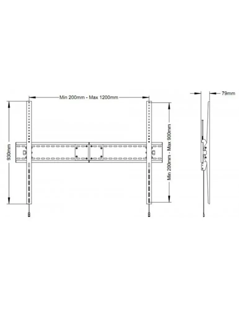 MULTIRACKETS 0926 Soporte mural inclinable Multibrackets Universal TiltWallmountSDM 1200x900 MULTIBRACKETS MUL0926 | MusicGood