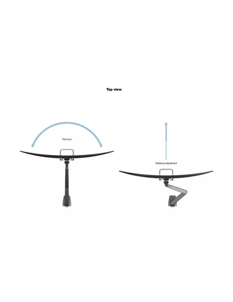 MULTIBRACKETS 2611 Gelenkige Tischhalterung mit Griff Multibrackets Gas Lift Arm Single - Bildschirm von 15 - 32  VESA Max 100