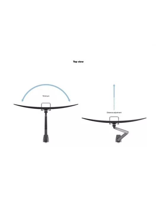 MULTIBRACKETS 2611 Articulated table support with handle Multibrackets Gas Lift Arm Single - 15 - 32  screen VESA Max 100x100
