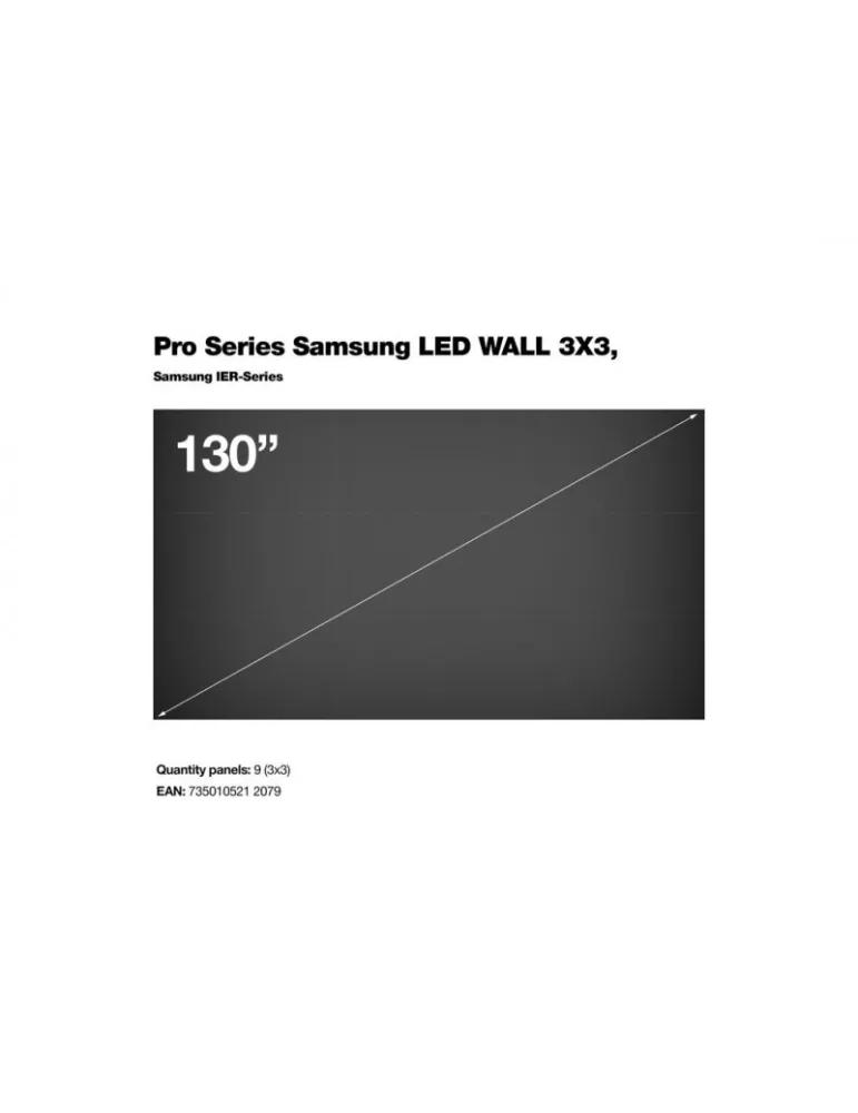 MULTIBRACKETS 2079 Videowandhalter Multibrackets Samsung LED WALL 3X3 Samsung IER-Series MULTIBRACKETS MUL2079 | MusicGoodDeal
