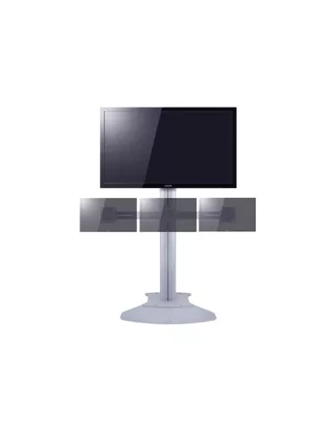 MULTIBRACKETS 6351 Support écran Multibrackets Public Display Stand Triple Screen Mount Silver - 3 écrans 10"-24" VESA Max 100x 2