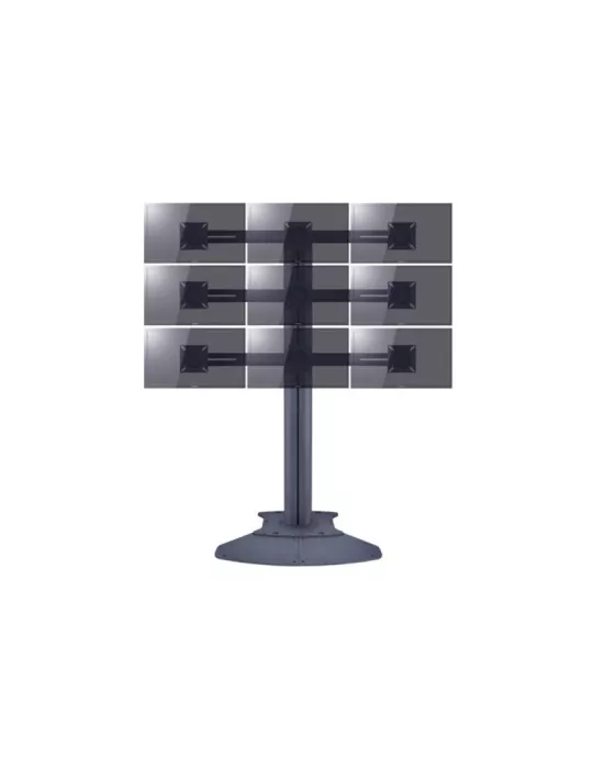MULTIBRACKETS 6351 Support écran Multibrackets Public Display Stand Triple Screen Mount Silver - 3 screens 10 -24  VESA Max 10