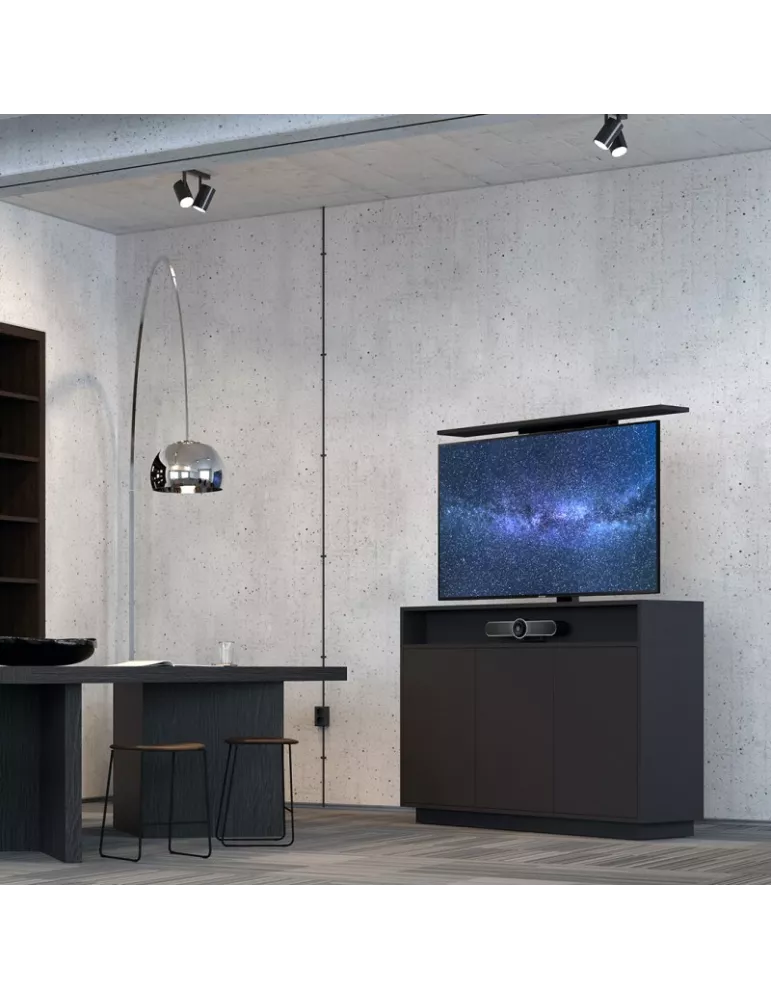 MULTIBRACKETS 4707 Flachbildschirm-Lifter Multibrackets Cabinet TV-Lift - 55 -Bildschirm VESA 600x400 - Schwarz MULTIBRACKETS