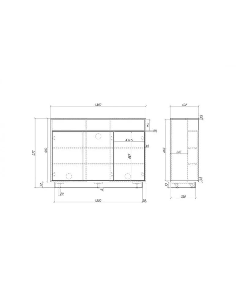 MULTIBRACKETS 4707 Meuble élévateur pour écran plat Multibrackets Cabinet TV-Lift - écran 55" VESA 600x400 - Noir