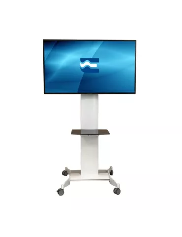 EUROMET 16400 Support sol mobile Blanc  SLIDE  Ecran Vesa Max 600x400