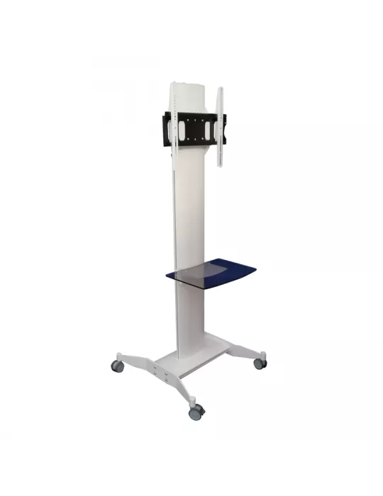 EUROMET 16400 Support sol mobile Blanc  SLIDE  Ecran Vesa Max 600x400