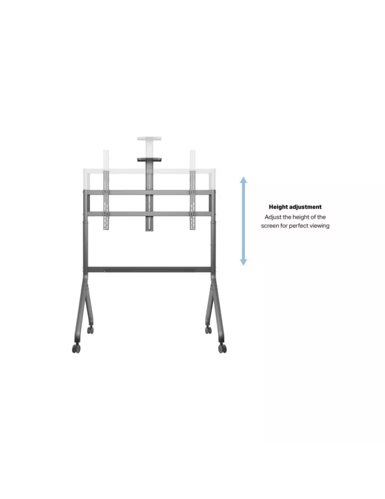 MULTIBRACKETS 6770 Soporte sol móvil Multibrackets Colaboración Soporte de suelo - pantalla 65 -100  VESA Máx 1200x600 MULTIBR