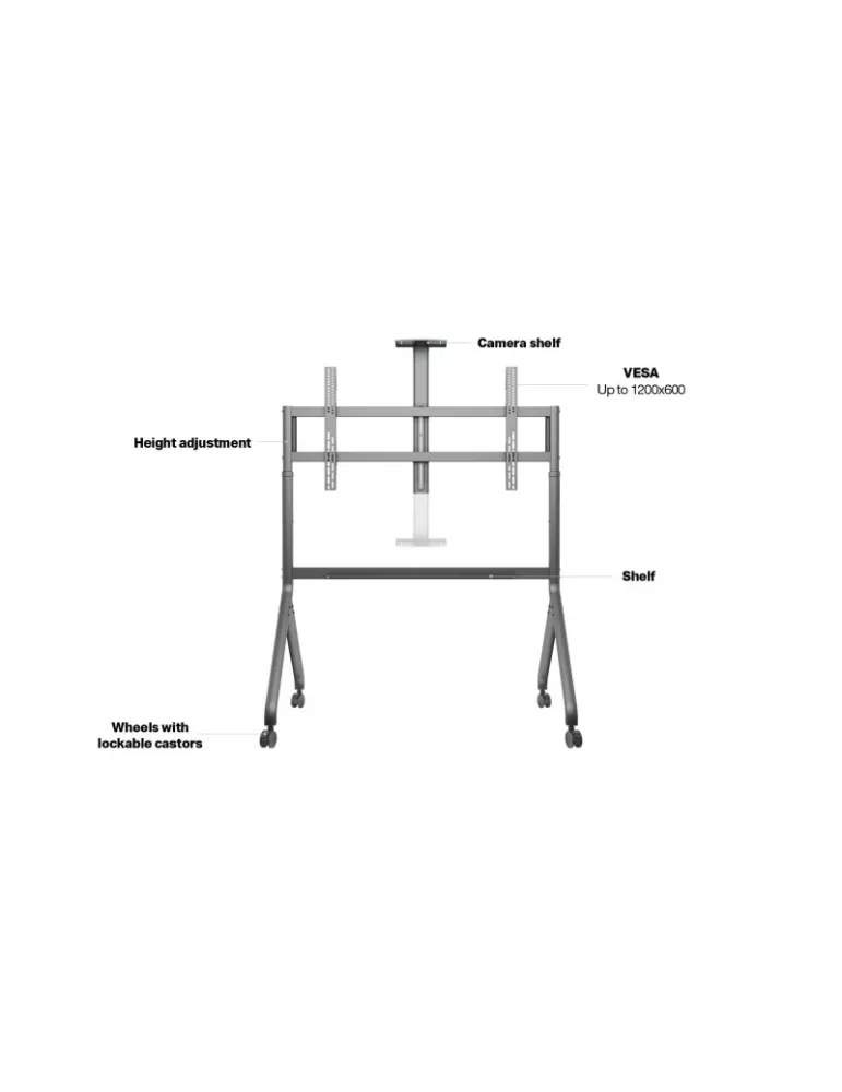 MULTIBRACKETS 6770 Support mobile  Collaboration Floorstand 65''-100'' REF: