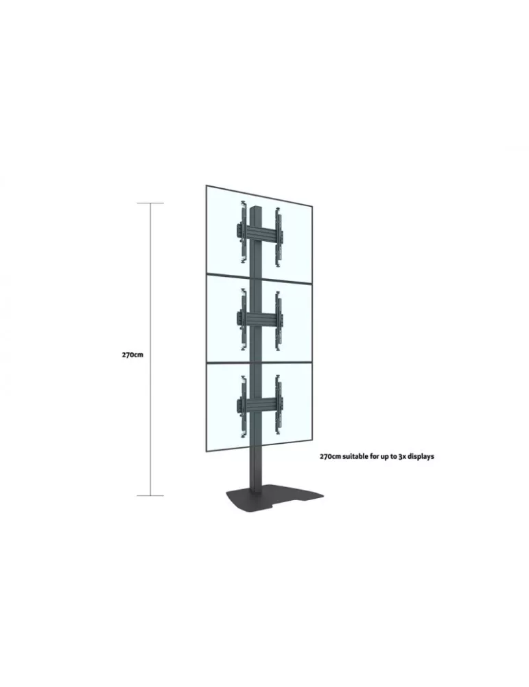 MULTIBRACKETS 4110 Verstellbarer Bodenständer Multibrackets MBFSC1U 270 Floorstand Column Pro REF  MULTIBRACKETS MUL4110 | Mus