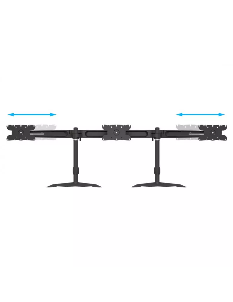 MULTIBRACKETS 1312 Dreifach drehbare Tischhalterung Multibrackets VESA Desktopmount Triple Stand - 24  - 32  Bildschirm Vesa M