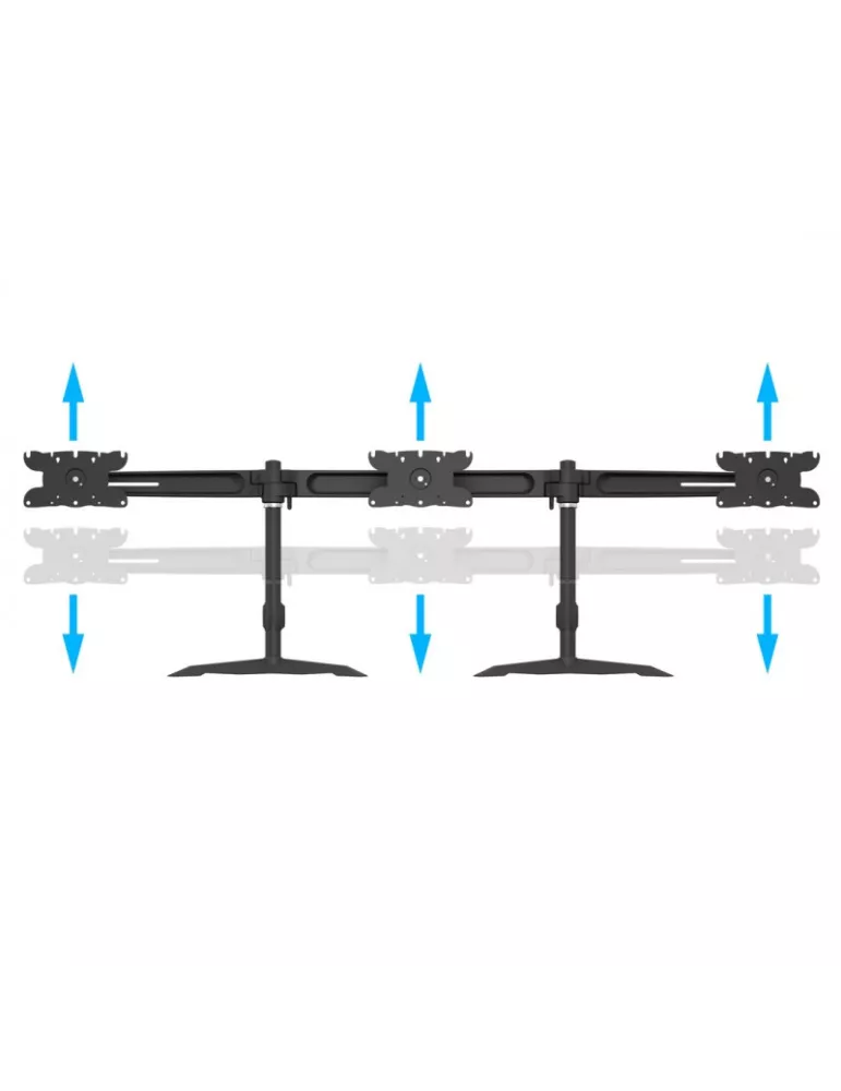 MULTIBRACKETS 1312 Dreifach drehbare Tischhalterung Multibrackets VESA Desktopmount Triple Stand - 24  - 32  Bildschirm Vesa M