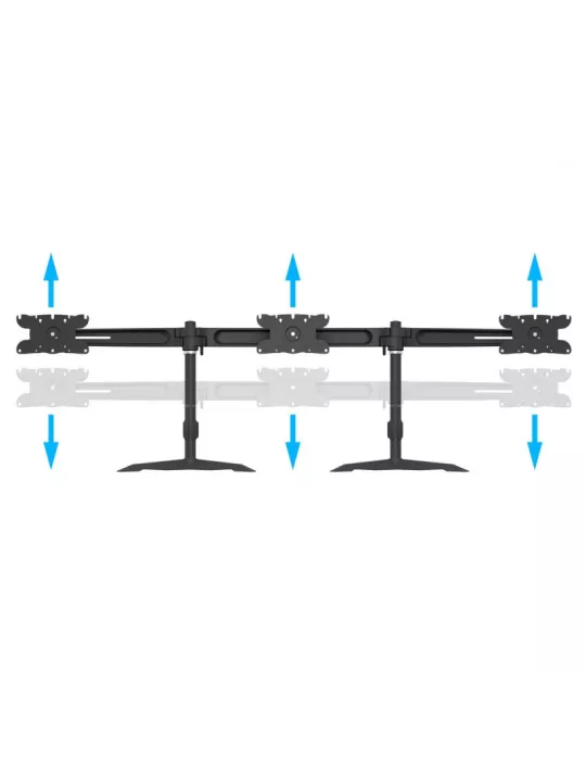 MULTIBRACKETS 1312 Dreifach drehbare Tischhalterung Multibrackets VESA Desktopmount Triple Stand - 24  - 32  Bildschirm Vesa M